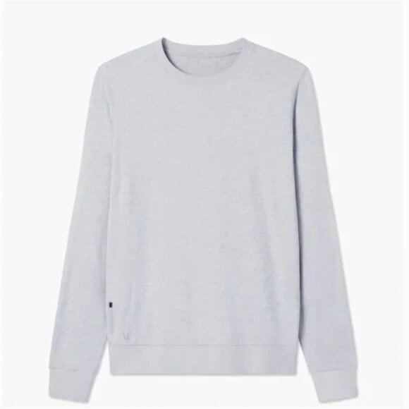 Vuori Mens Ponto Performance Dreamknit Crew Platinum Heather M - Picture 6 of 13